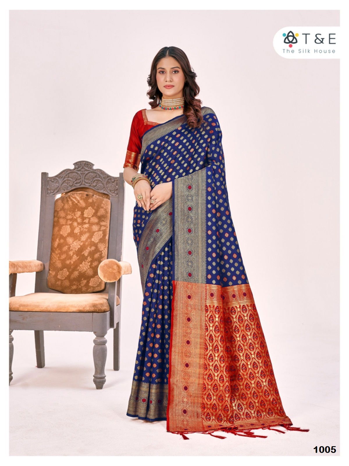 T And E Aagman Designer Silk Saree Catalog